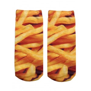 -Printed Socks- French Fries